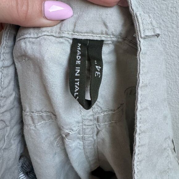 Ermenegildo Zenga Made In Italy Men’s Size 34 X 29 100% Cotton Straight Leg Gray - Picture 7 of 9